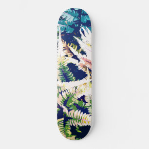 Skateboard Peinture de la jungle sauvage, Forêt nature botani