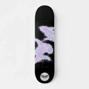 Skateboard Peinture de poissons et d'animaux marins
