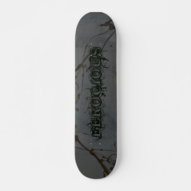 Skateboard Peinture de rue féroce (Devant)
