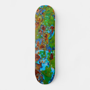 Skateboard Peinture en métal rustique Peeling Grunge Vintage 