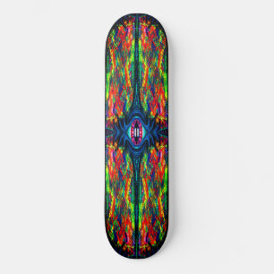 Skateboard Peinture tordue et trompeuse