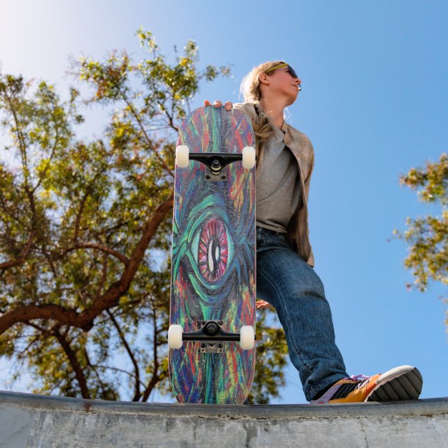 Skateboard Peinture tordue et trompeuse (Extérieur 1)