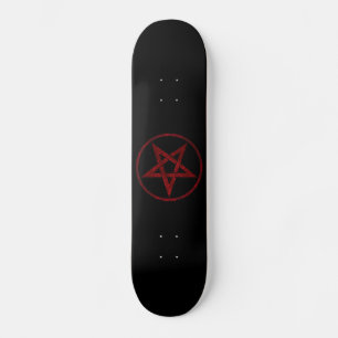 Skateboard Pentagram Red Devil