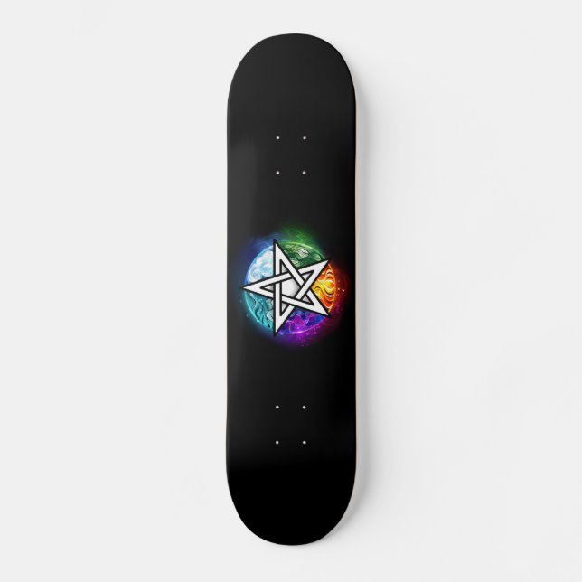 Skateboard pentagramme du Wiccan (Recto)