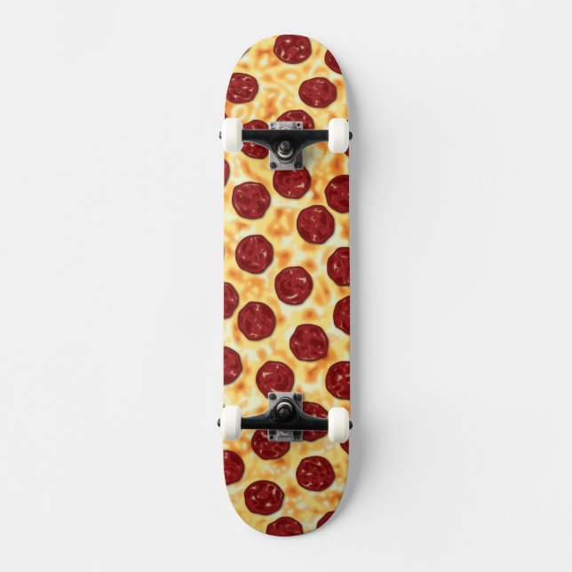 Skateboard Pepperoni Pizza Motif (Recto)
