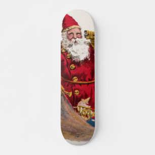 Skateboard Père Noël vintage