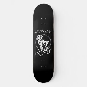 skateboard Personalized Aries Zodiac Sign Ram