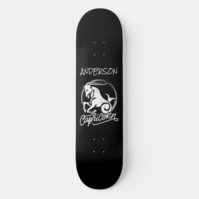 skateboard Personalized Capricorn Zodiac (Front)