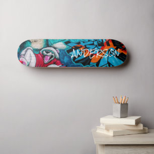 Skateboard Personalized Fun Polar Bear