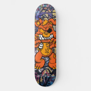 Skateboard Personalized Teddy Zombie