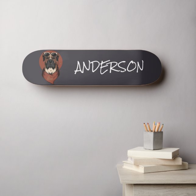 Skateboard Personnalisé et drôle de boîte (Art mural (Horz))