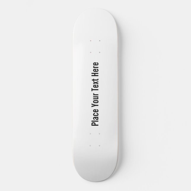 Skateboard Personnaliser blanche (Recto)