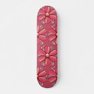 Skateboard Personnaliser Jolie conception de fleurs