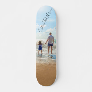 Skateboard Personnalisez votre tableau de bord photo et texte