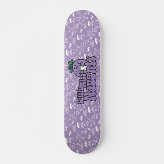 Skateboard Petite Miss Naughty | Impression violette (Devant)