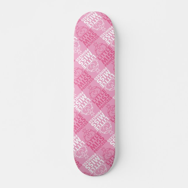 Skateboard Petite Mlle Princesse | Joli En Motif rose (Devant)