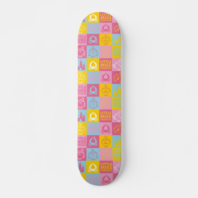 Skateboard Petite Mlle Princesse | Pretty Pastel Motif (Devant)