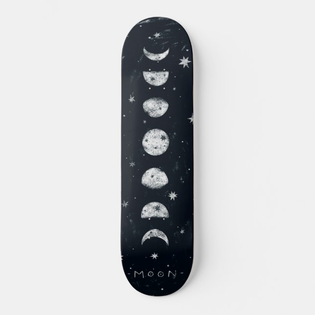 Skateboard Phases de la lune (Recto)