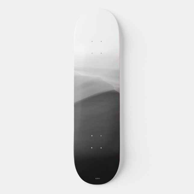 Skateboard photo abstraite noir et blanc (Front)
