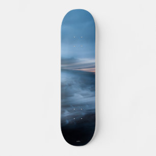 Skateboard photo paysage abstrait bleu