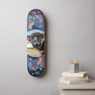 Skateboard Photo pour animaux de compagnie, design de cadre f