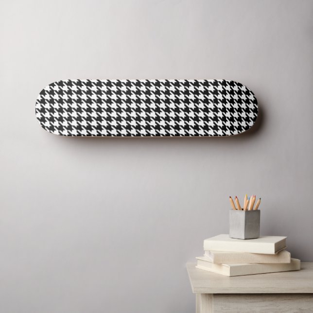 Skateboard pied de motif noir et blanc (Art mural (Horz))
