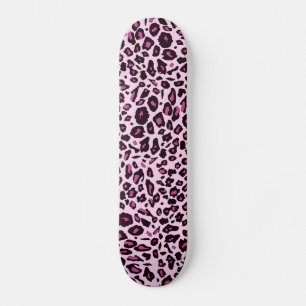 Skateboard Pink leopard