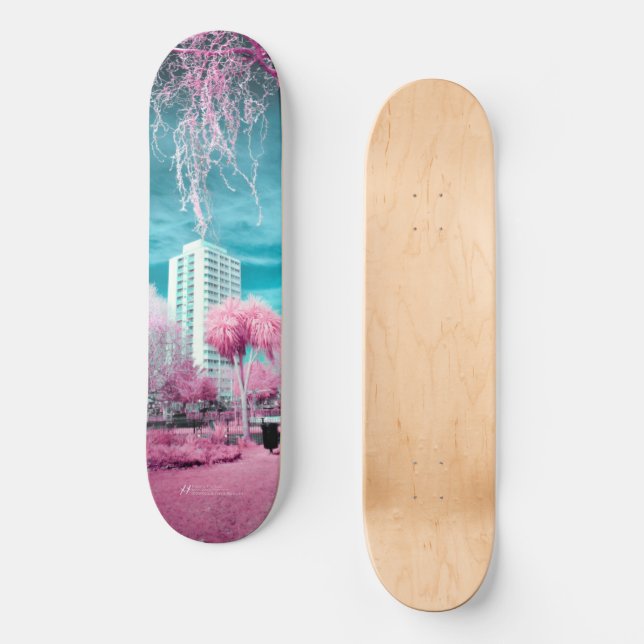 Skateboard Pink Palm Tree (Recto)
