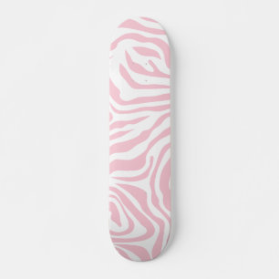 Skateboard Pink Zebra Stripes Wild Animal Print Zebra Pattern