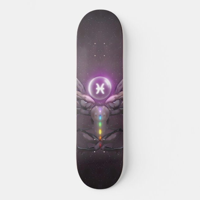 Skateboard Pisces Horoscope Symbole Patinage (Recto)