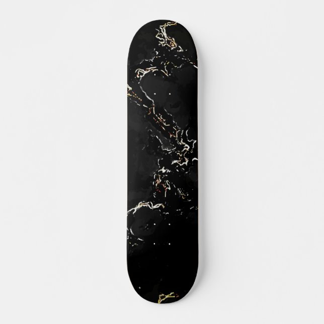 Skateboard Pitch Black Desert Marble (Devant)