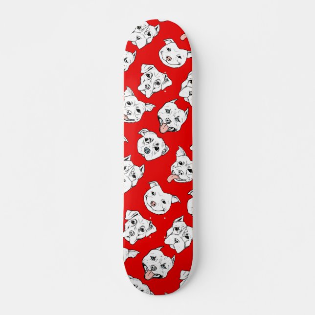 Skateboard "Pittie Pittie S'Il Vous Plaît !" Motif de dessin  (Devant)