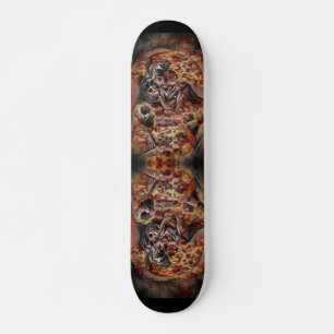 Skateboard Pizza deathtrap graphique art abstrait 