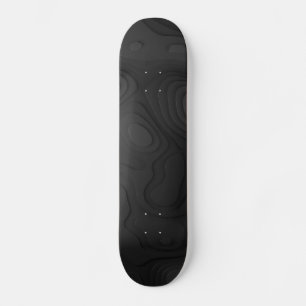 Skateboard Plan de skis topographique 3D montagne