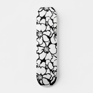 Skateboard planche à motif de fleurs