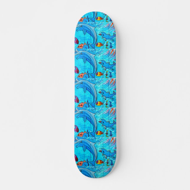 Skateboard planche à rougir pour dauphins (Devant)