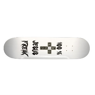 SKATEBOARD PLANCHE À ROULETTES 100% ANORMALE DE JÉSUS