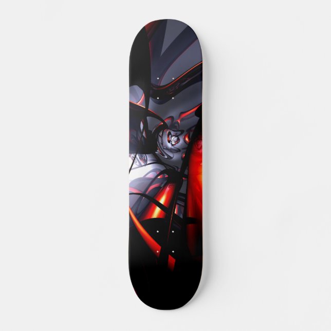 Skateboard Planche à roulettes abstraite de tourbillonnement (Recto)