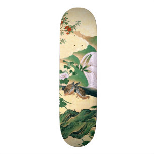 Skateboard Planche à roulettes asiatique de cascade d'oiseaux