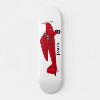 Skateboard Planche à roulettes avion rouge vintage