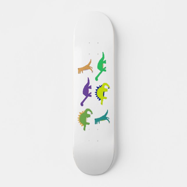 Skateboard Planche à roulettes Bright Dinos (naturelle) (Devant)