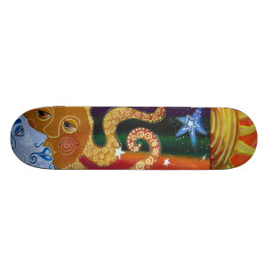 Skateboard Planche à roulettes céleste
