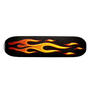 Skateboard Planche à roulettes chaude de flammes