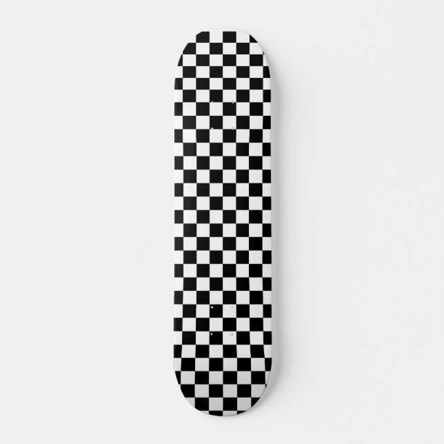 Skateboard Planche à roulettes classique de damier (Devant)