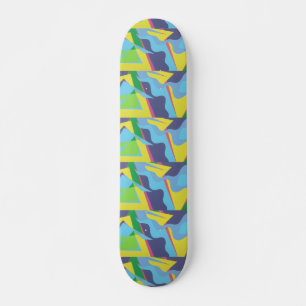 Skateboard Planche à roulettes colorée de l'autoroute de l'in