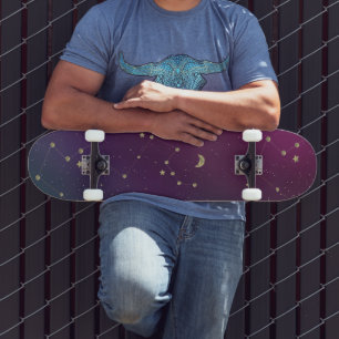 Skateboard Planche à roulettes Constellation Étoiles Galaxie