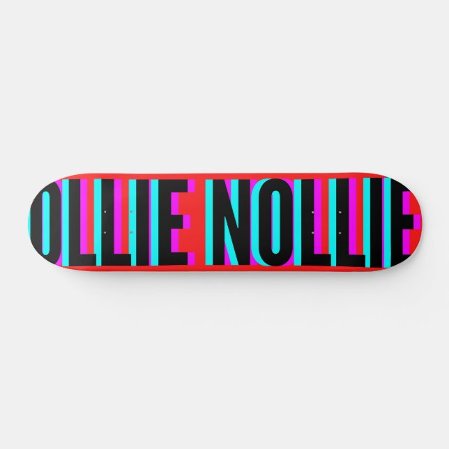Skateboard Planche à roulettes Cool Glitch Red Ollie Nollie (Horz)