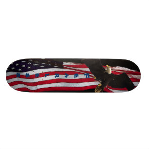 Skateboard Planche à roulettes "courageuse" de drapeau