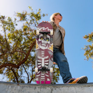 Skateboard Planche à roulettes crâne Punk Art Pop