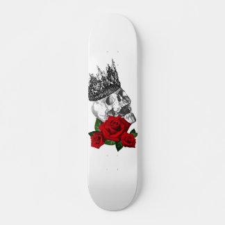 Skateboard planche à roulettes CROWN SKULL ROSE